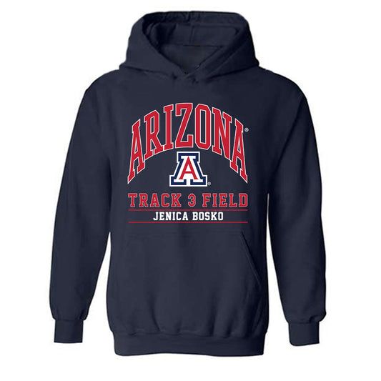 Arizona - NCAA Women's Track & Field : Jenica Bosko - Classic Fashion Shersey Hooded Sweatshirt-0