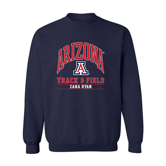 Arizona - NCAA Women's Track & Field : Zana Ryan - Classic Fashion Shersey Crewneck Sweatshirt-0