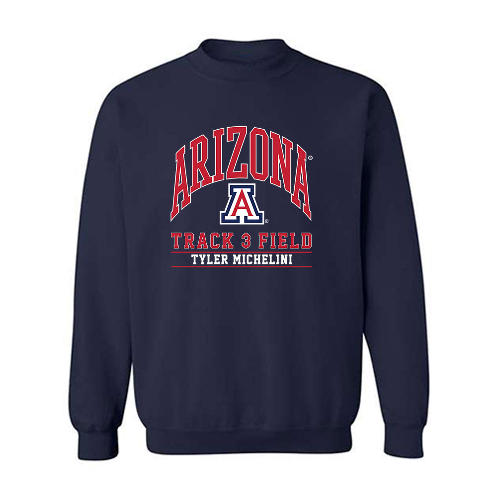 Arizona - NCAA Men's Track & Field : Tyler Michelini - Classic Fashion Shersey Crewneck Sweatshirt-0