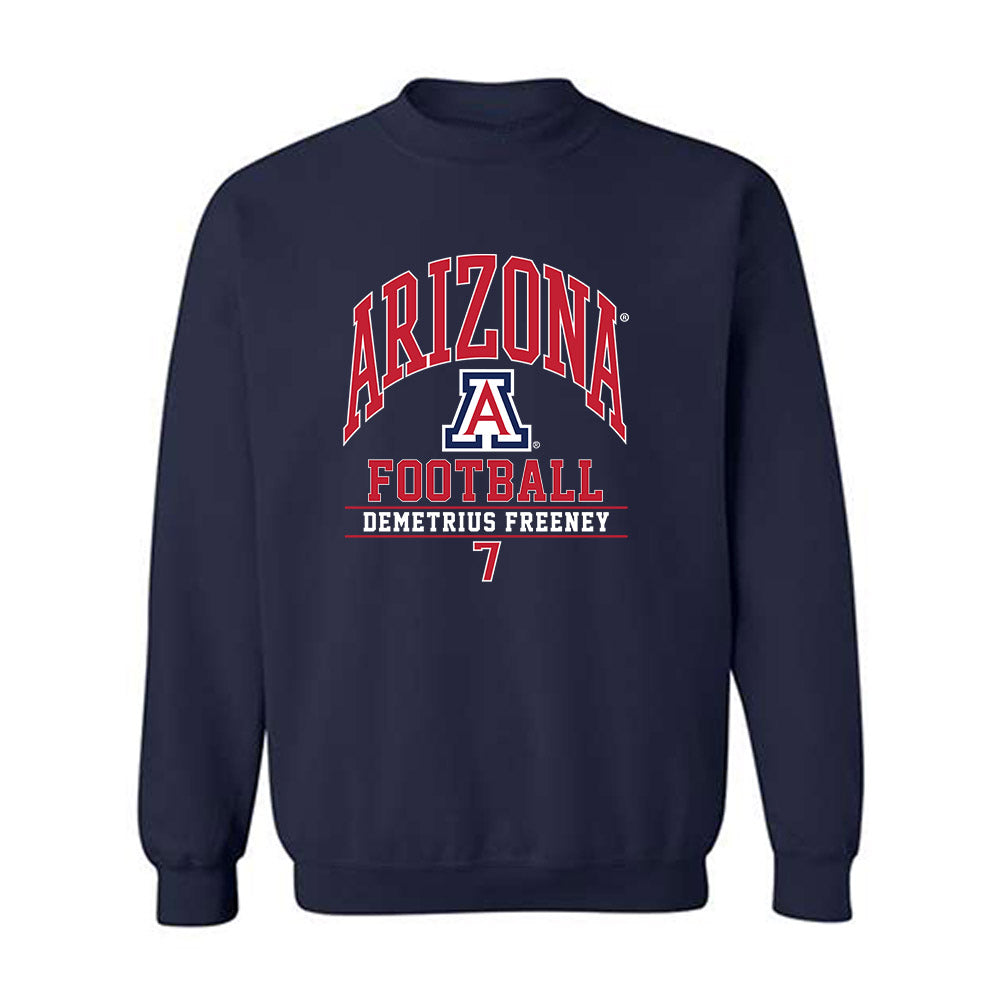 Arizona - NCAA Football : Demetrius Freeney - Classic Fashion Shersey Crewneck Sweatshirt