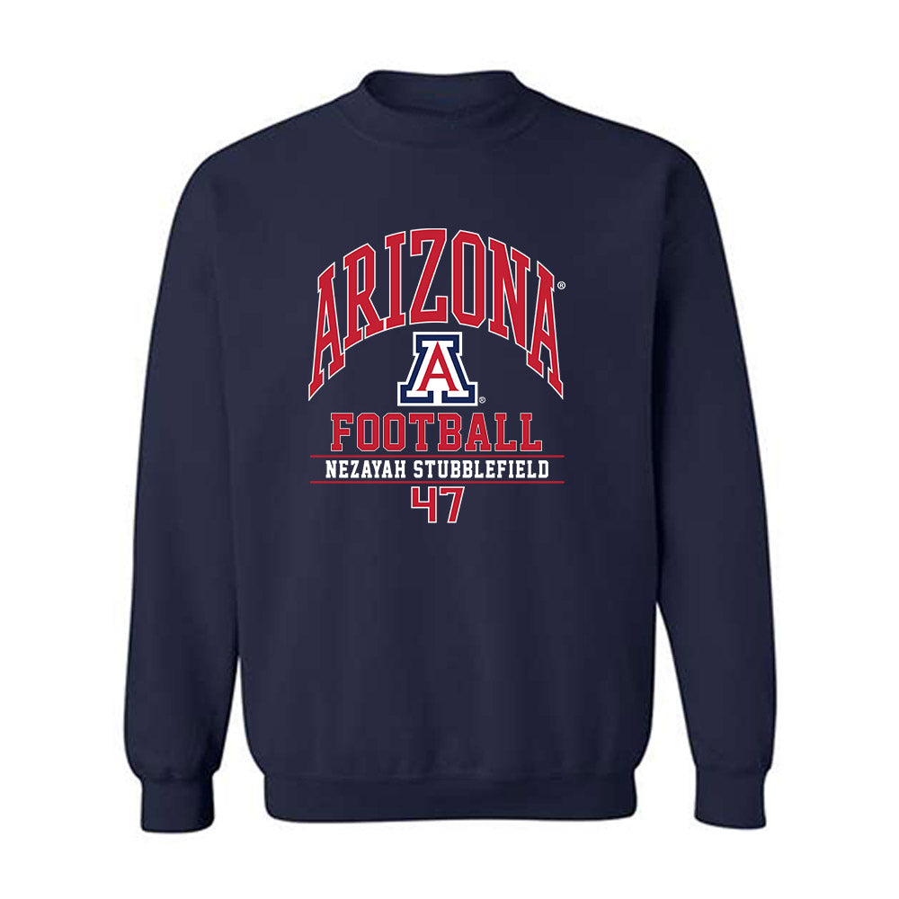 Arizona - NCAA Football : Nezayah Stubblefield - Crewneck Sweatshirt Classic Fashion Shersey
