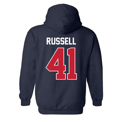 Arizona - NCAA Baseball : Tyler Russell - Sports Shersey Hooded Sweatshirt-1