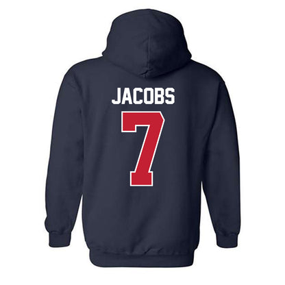 Arizona - NCAA Baseball : Andrew Jacobs - Sports Shersey Hooded Sweatshirt-1