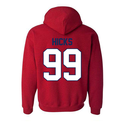 Arizona - NCAA Baseball : Garrett Hicks - Sports Shersey Hooded Sweatshirt