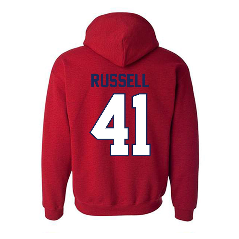 Arizona - NCAA Baseball : Tyler Russell - Sports Shersey Hooded Sweatshirt-1