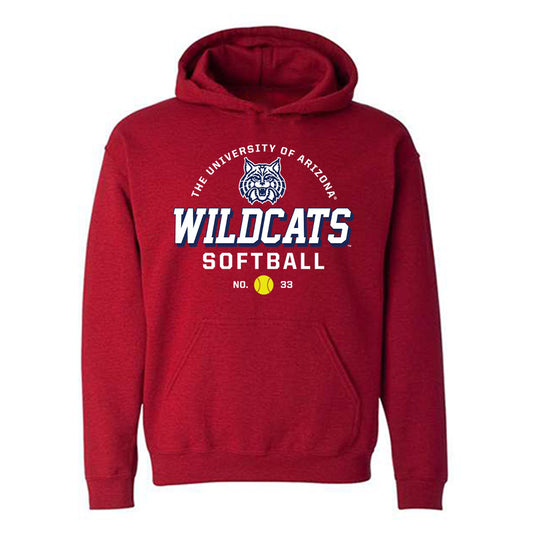 Arizona - NCAA Softball : Jenna Sniffen - Sports Shersey Hooded Sweatshirt-0