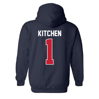 Arizona - NCAA Women's Basketball : Kamryn Kitchen - Sports Shersey Hooded Sweatshirt-1