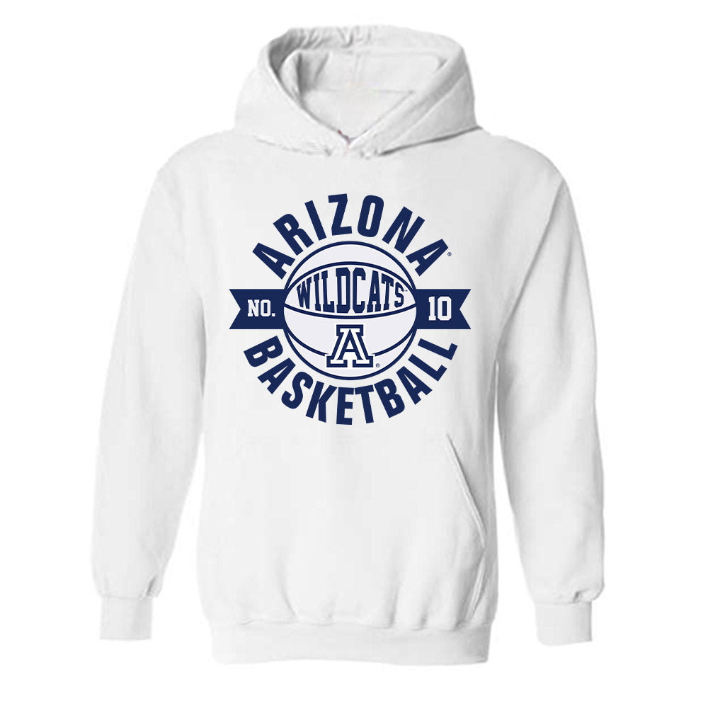 Arizona - NCAA Men's Basketball : Koa Peat - Sports Shersey Hooded Sweatshirt-0