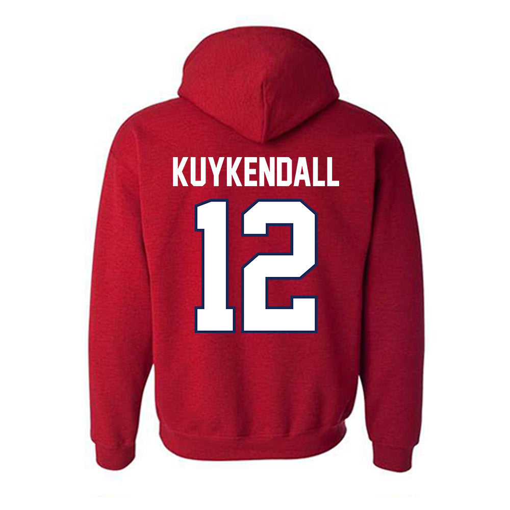 Arizona - NCAA Men's Basketball : Will Kuykendall - Hooded Sweatshirt Sports Shersey