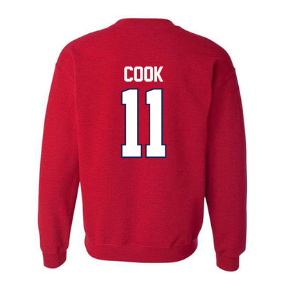 Arizona - NCAA Men's Basketball : Jackson Cook - Sports Shersey Crewneck Sweatshirt-1