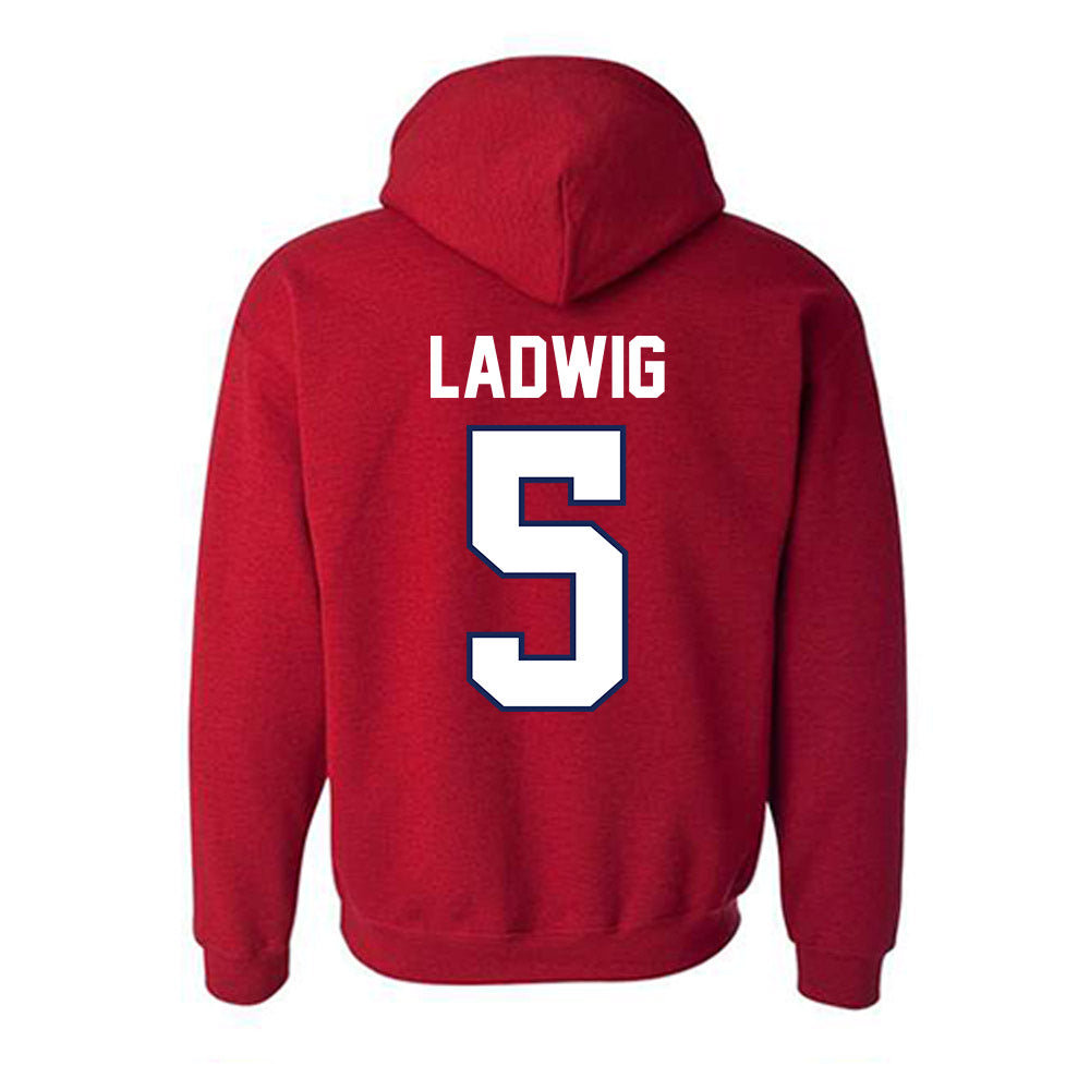 Arizona - NCAA Women's Basketball : Molly Ladwig - Sports Shersey Hooded Sweatshirt-1