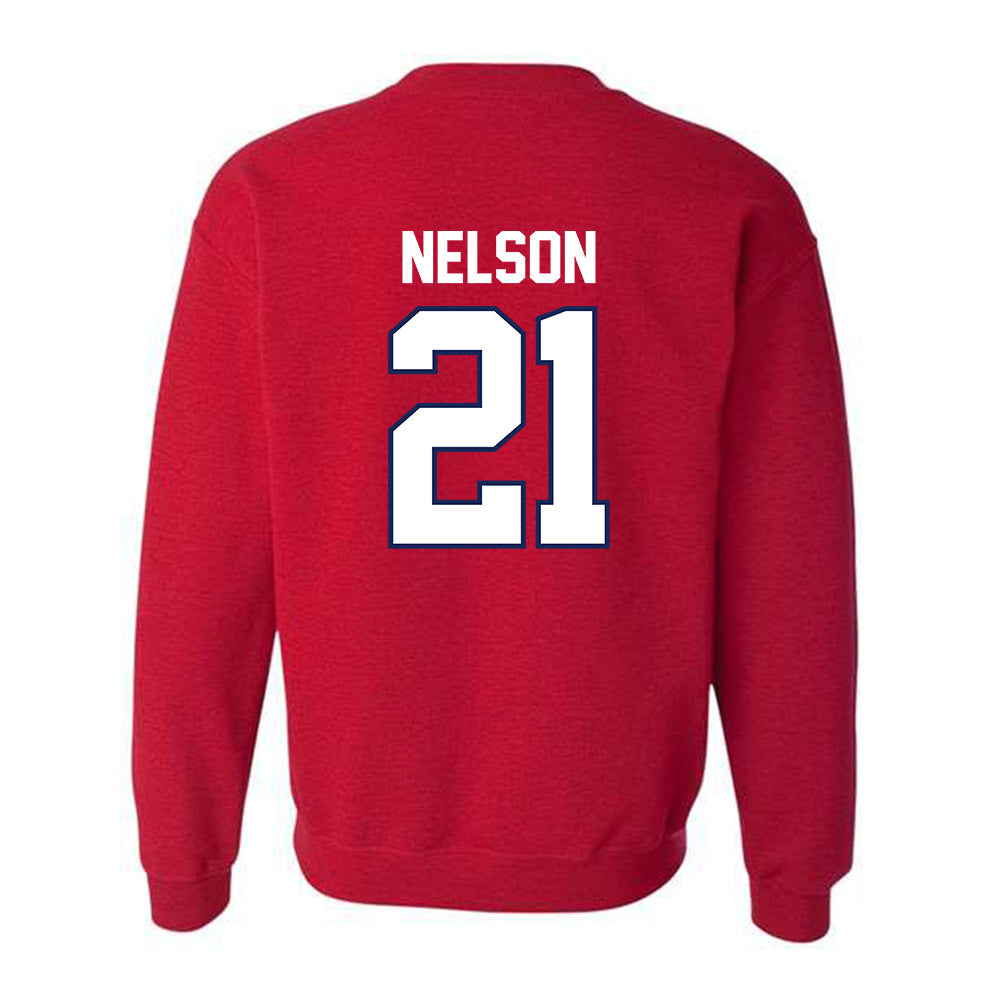 Arizona - NCAA Men's Basketball : Evan Nelson - Sports Shersey Crewneck Sweatshirt-1