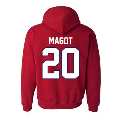 Arizona - NCAA Women's Basketball : Achol Magot - Sports Shersey Hooded Sweatshirt-1