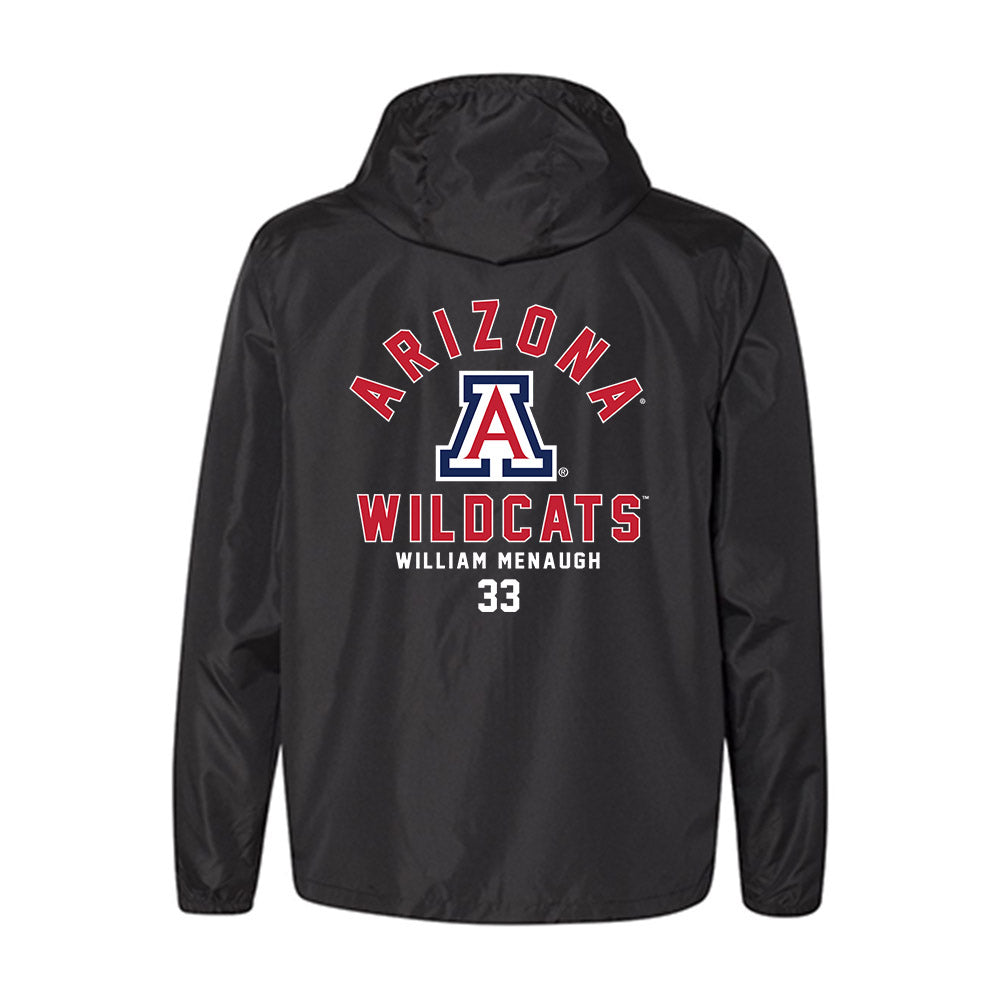 Arizona - NCAA Men's Basketball : William Menaugh - Windbreaker Jacket Windbreaker