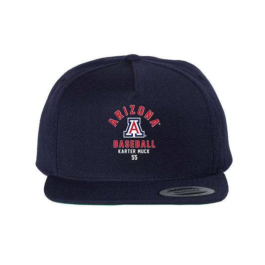 Arizona - NCAA Baseball : Karter Muck - Snapback Hat-0