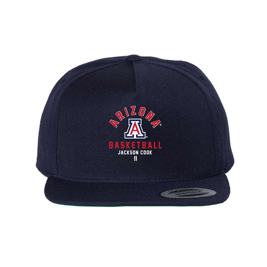 Arizona - NCAA Men's Basketball : Jackson Cook - Snapback Hat-0