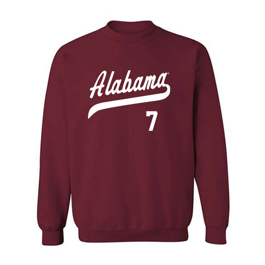 Alabama - NCAA Baseball : Matthew Heiberger - Classic Shersey Crewneck Sweatshirt-0