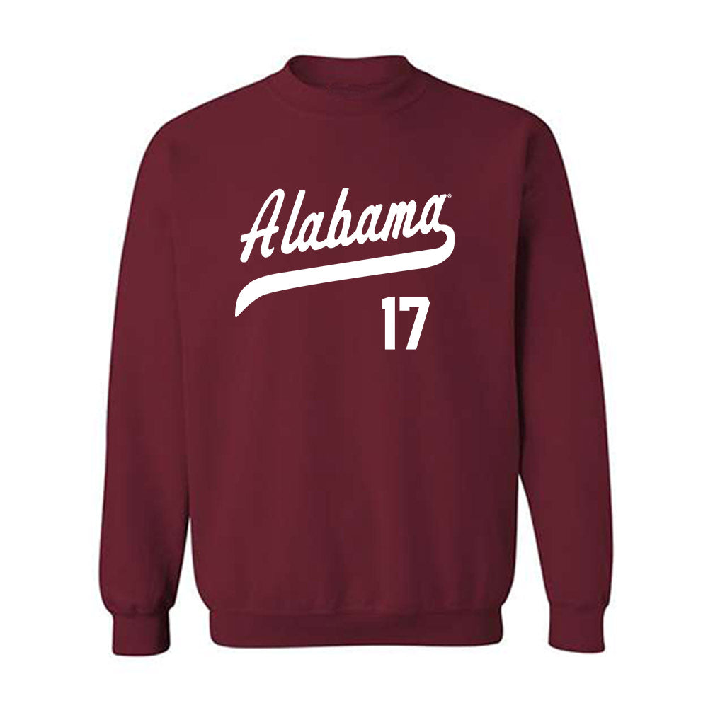Alabama - NCAA Baseball : Will Plattner - Classic Shersey Crewneck Sweatshirt-0