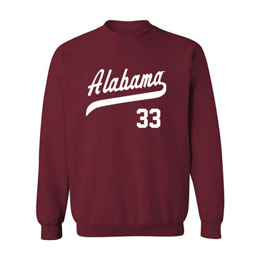 Alabama - NCAA Baseball : Ariston Veasey - Classic Shersey Crewneck Sweatshirt-0