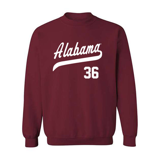 Alabama - NCAA Baseball : Hagan Banks - Classic Shersey Crewneck Sweatshirt-0