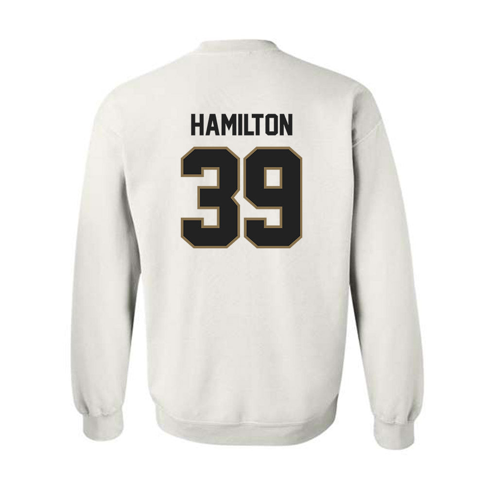 Texas State - NCAA Baseball : Maximus Hamilton - Crewneck Sweatshirt-1