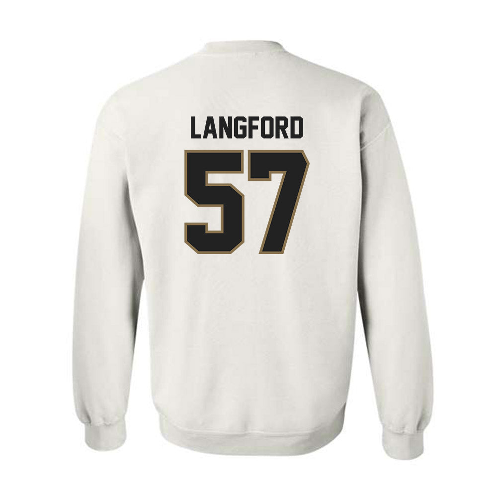 Texas State - NCAA Football : Ian Langford - Crewneck Sweatshirt-1