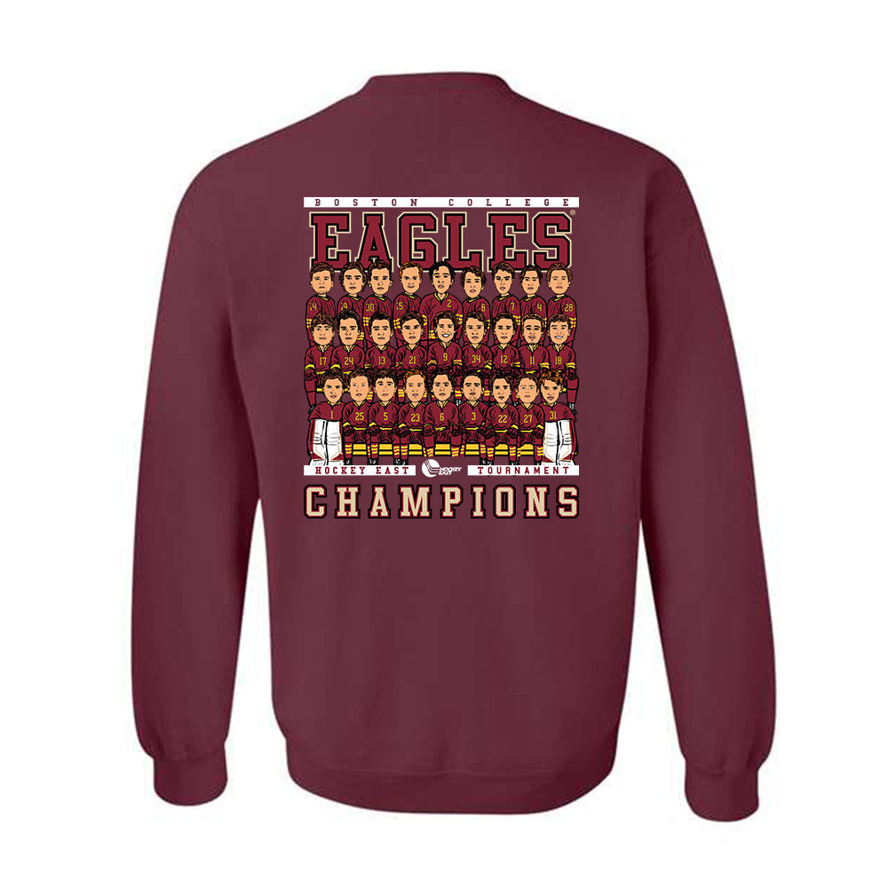 Boston College - NCAA Men's Ice Hockey : All Athletes - Crewneck Sweatshirt 2024 Hockey East Tournament Champions