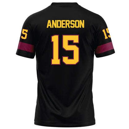Arizona State - NCAA Football : Khamari Anderson - Black Football Jersey-1