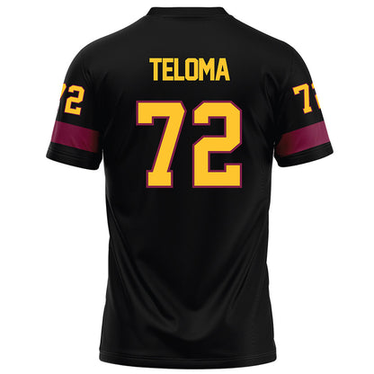 Arizona State - NCAA Football : Doughless Teloma - Black Football Jersey-1