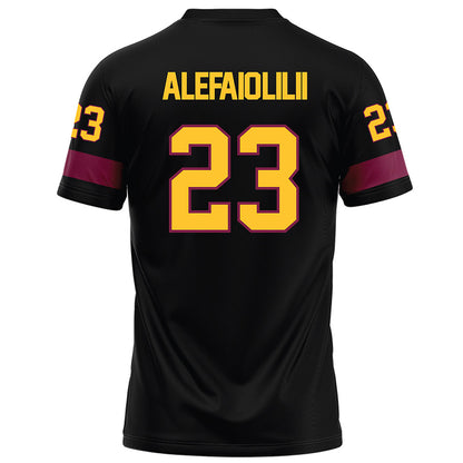 Arizona State - NCAA Football : Benjamin Alefaio-Lilii - Black Football Jersey-1