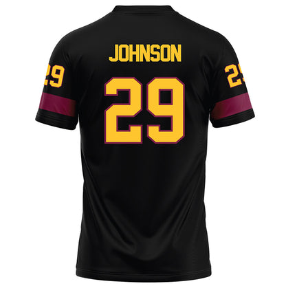 Arizona State - NCAA Football : Plas Johnson - Black Football Jersey