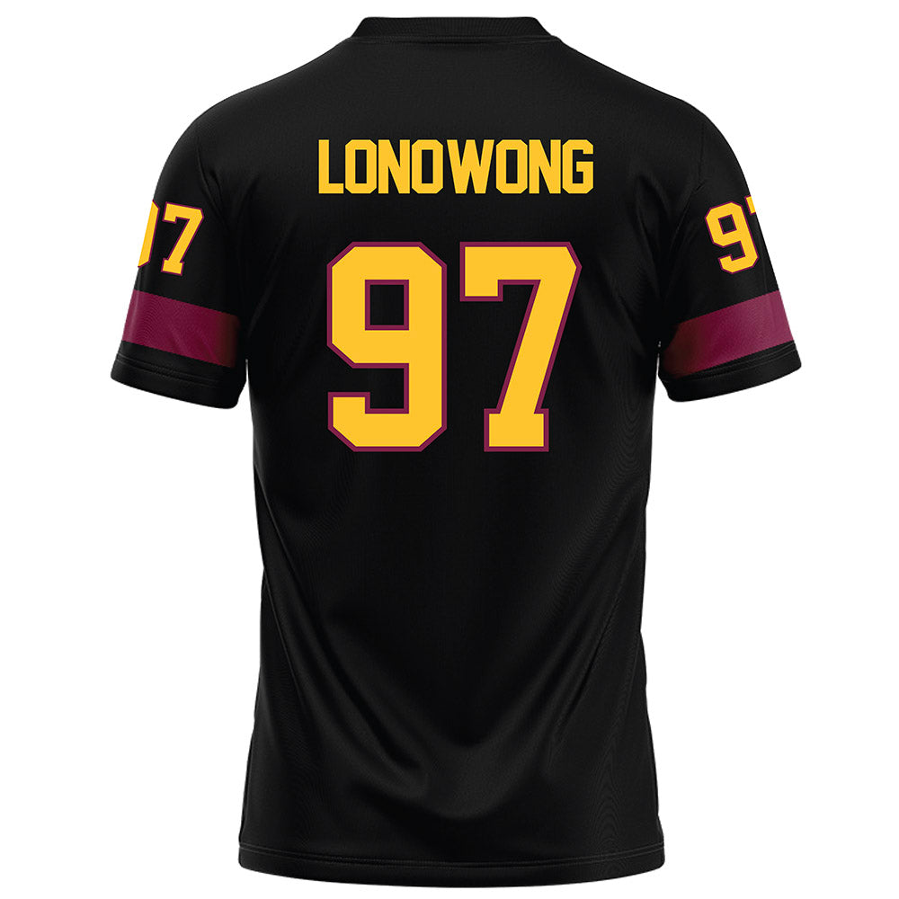 Arizona State - NCAA Football : Blazen Lono-Wong - Black Football Jersey-1