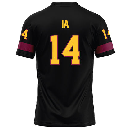 Arizona State - NCAA Football : Aaron Ia - Black Football Jersey-1