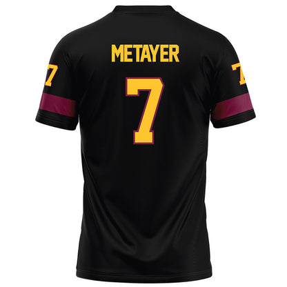 Arizona State - NCAA Football : Chamon Metayer - Black Football Jersey-1
