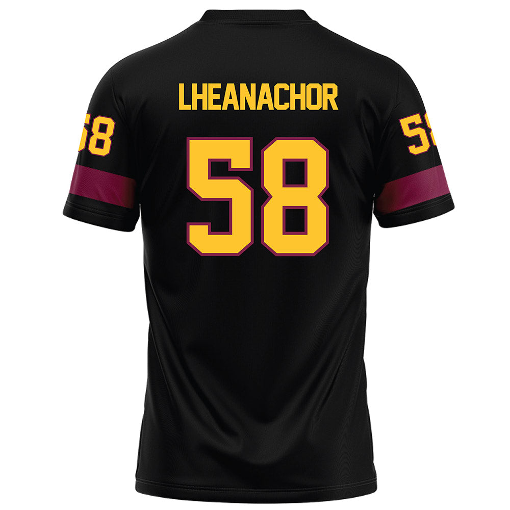 Arizona State - NCAA Football : Maxwell Lheanachor - Black Football Jersey-1