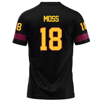 Arizona State - NCAA Football : Jalen Moss - Black Football Jersey-1