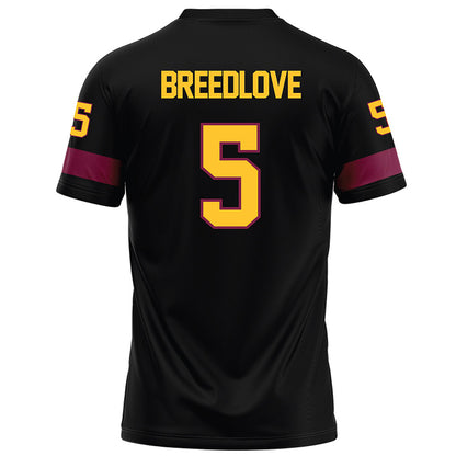 Arizona State - NCAA Football : Kyndrich Breedlove - Black Football Jersey-1