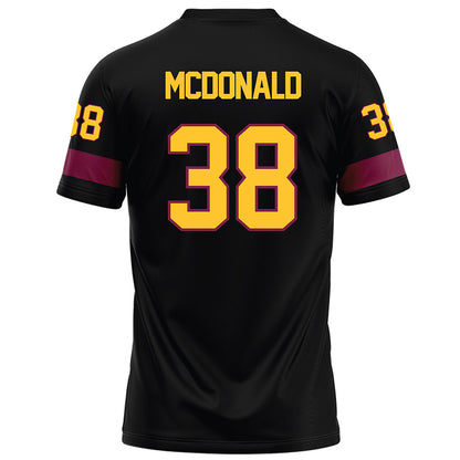 Arizona State - NCAA Football : Kyan McDonald - Black Football Jersey