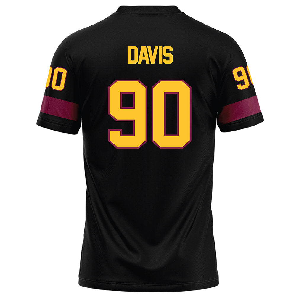 Arizona State - NCAA Football : Cade Davis - Black Football Jersey-1