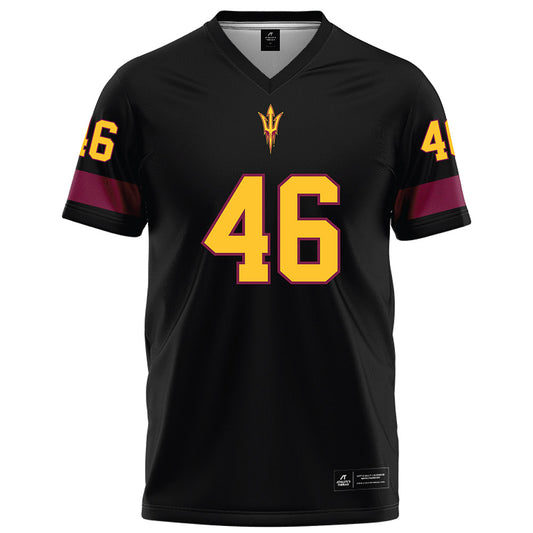 Arizona State - NCAA Football : Tommy Romano - Black Football Jersey-0
