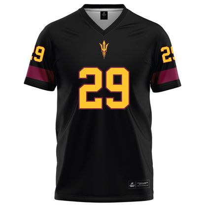 Arizona State - NCAA Football : Plas Johnson - Black Football Jersey