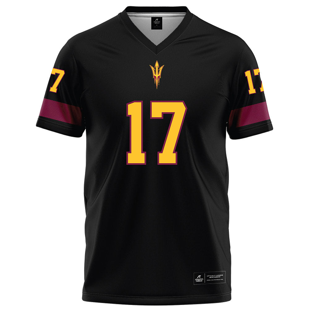 Arizona State - NCAA Football : Kaleb Black - Black Football Jersey