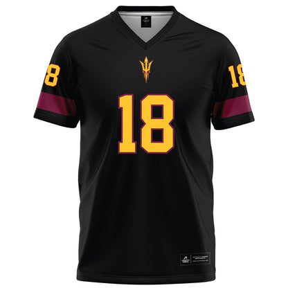 Arizona State - NCAA Football : Jalen Moss - Black Football Jersey-0