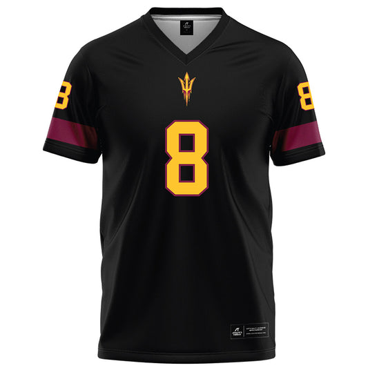 Arizona State - NCAA Football : Jordan Crook - Black Football Jersey