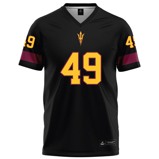 Arizona State - NCAA Football : Prayer Young-Blackgoat - Black Football Jersey-0
