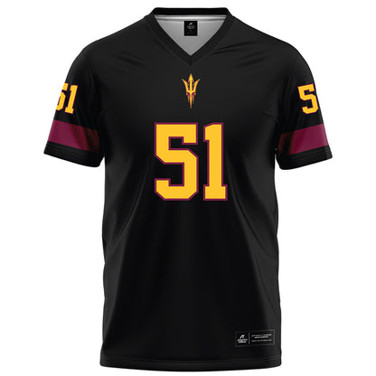 Arizona State - NCAA Football : Desean Bryant Jr - Black Football Jersey-0