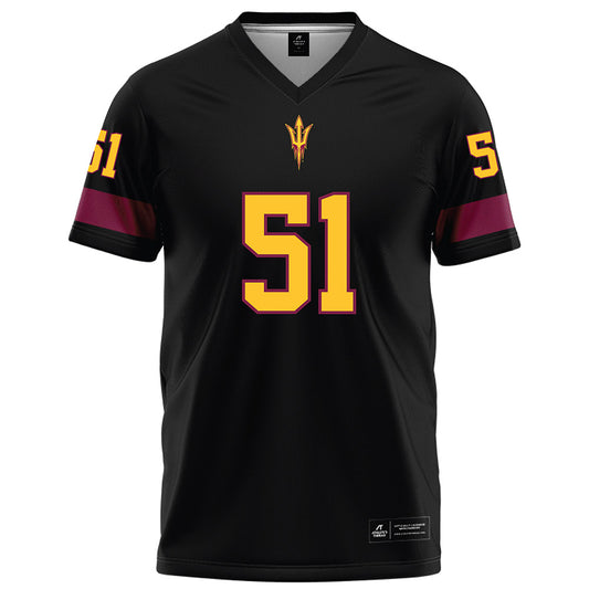 Arizona State - NCAA Football : Desean Bryant Jr - Black Football Jersey-0
