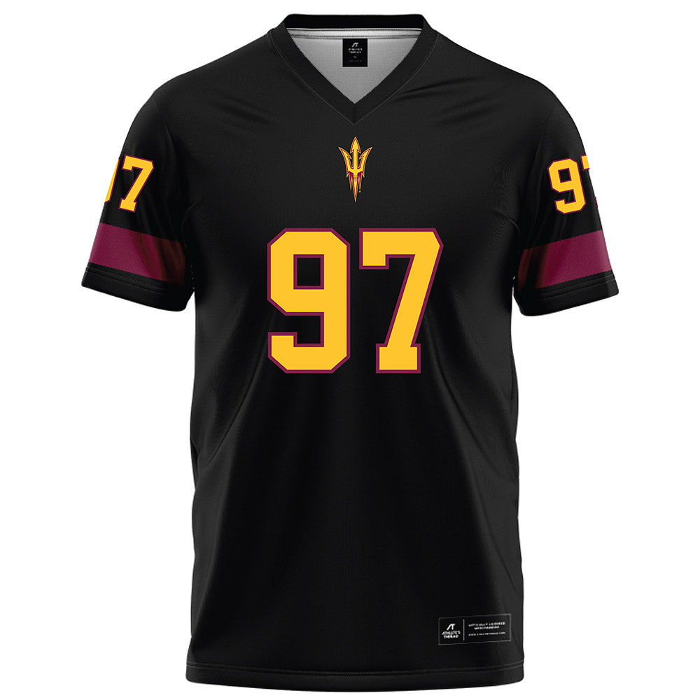 Arizona State - NCAA Football : Blazen Lono-Wong - Black Football Jersey-0