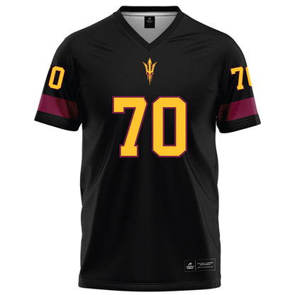 Arizona State - NCAA Football : Jalen Klemm - Black Football Jersey-0