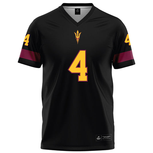 Arizona State - NCAA Football : Myles Rowser - Black Football Jersey-0